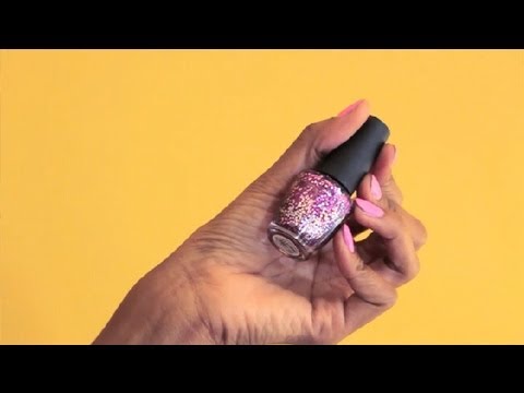 How to Use Glitter Nail Polish With the Big Glitters : Manicure Maintenance