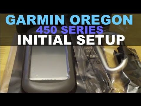 Garmin Oregon 450 - Initial Setup Unboxing