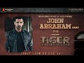 John Abraham For Tiger Nageswara Rao | Ravi Teja | Vamsee | Abhishek Agarwal Arts