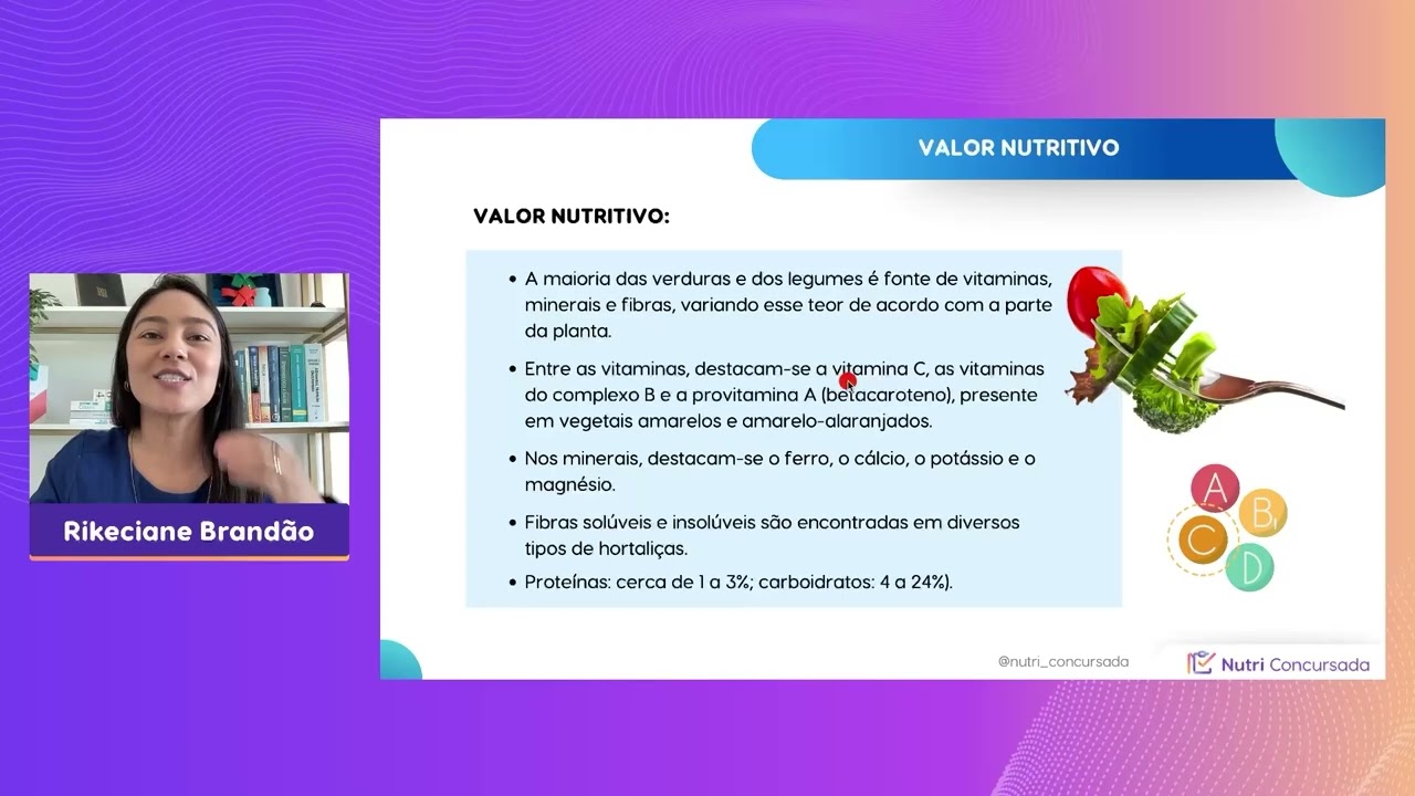 AULA TÉCNICA DIETÉTICA: Verduras e legumes