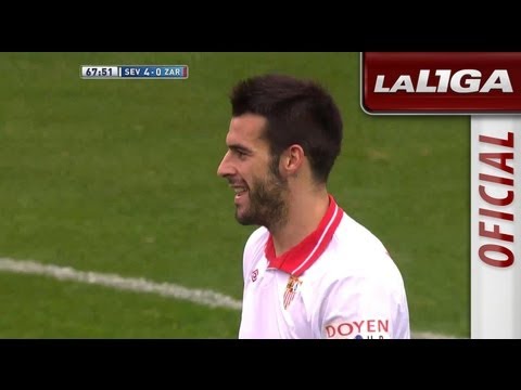Gol de Negredo (4-0) en el Sevilla FC - Real Zaragoza - HD