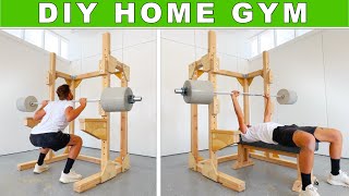 DIY SQUAT RACK / BENCH PRESS COMBO