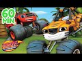 Stripes Monster Machine Rescues! w/ Blaze | 60 Minute Compilation | Blaze and the Monster Machines