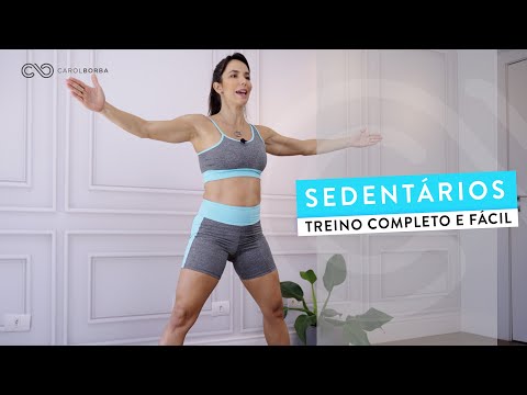 Treino para SEDENTÁRIOS em CASA, fácil, prático e eficiente! - Carol Borba