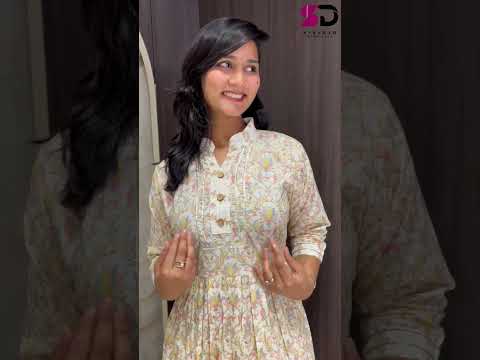 VE Durva Pure Mal Cotton Wholesale Gown With Dupatta – product video thumbnail