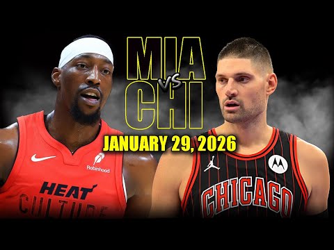 Miami Heat vs Chicago Bulls Full Game Highlights – January 29, 2026 | NBA Season