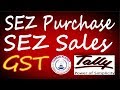 SEZ Purchase SEZ Sales With GST In Tally ERP 9 Part 24 GST Tally SEZ Invoicing Entries