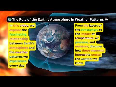 🌍 The Role of the Earth’s Atmosphere in Weather Patterns 🌦️