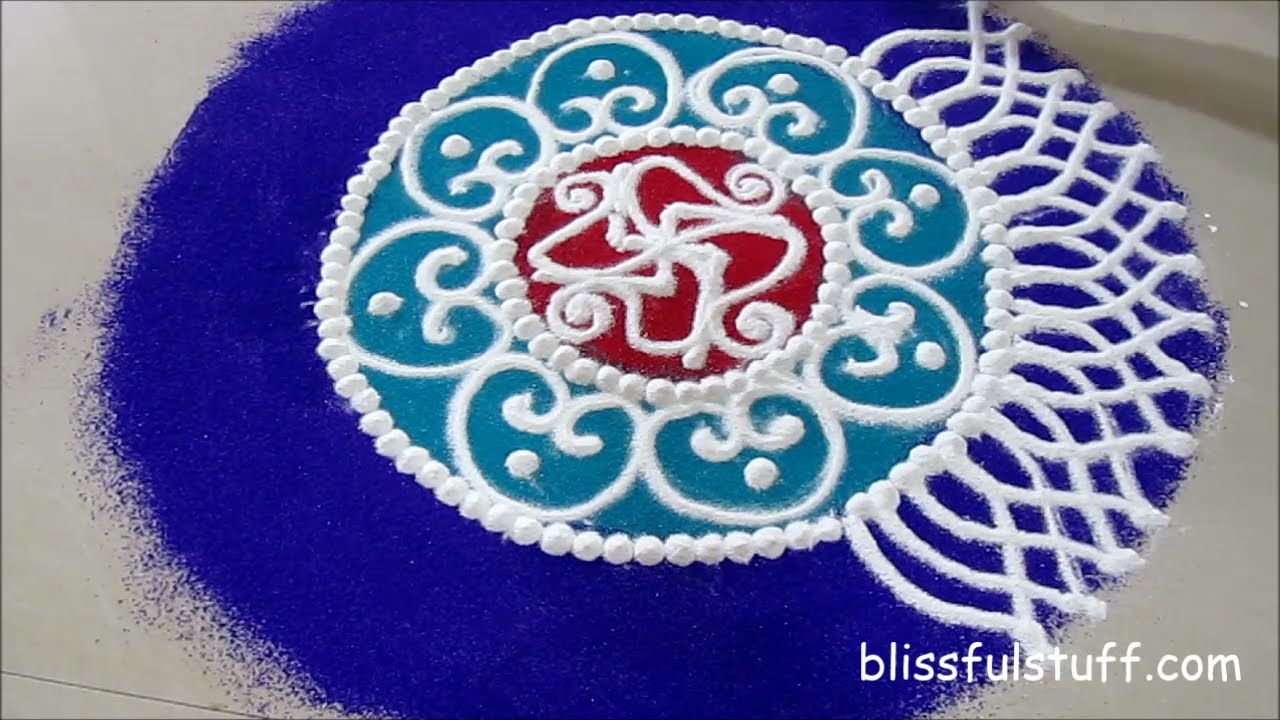 sanskar bharati rangoli design for diwali by poonam borkar