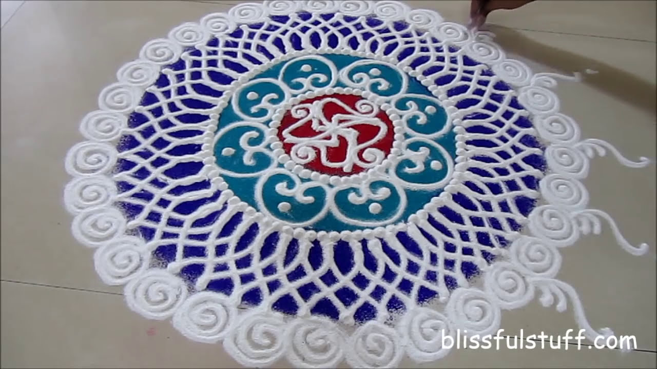 sanskar bharati rangoli design for diwali by poonam borkar