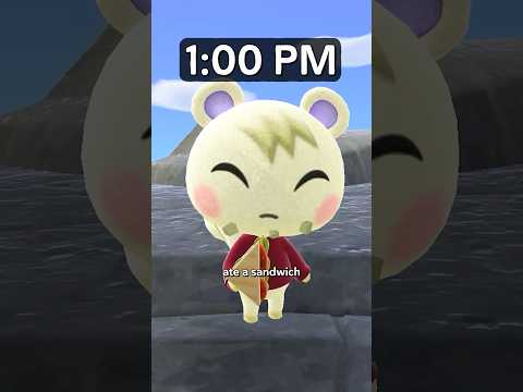 How do villagers spend 24 hours in Animal Crossing?