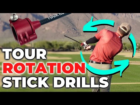 ROTATE With These Golf Swing Drills | Tour Rotation Stick Training Aid