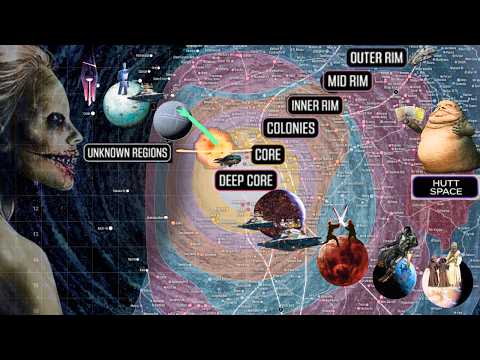 The Entire Galactic Map in Star Wars Explained in Detail!