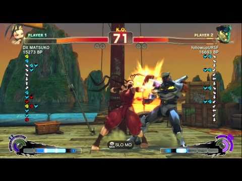 followupURSF [Bison] vs DX MATSUKO [Ibuki] SSF4 Japanese Online Ranked Matches - TRUE-HD