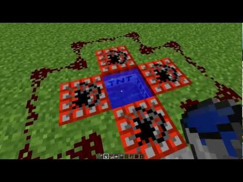 Minecraft - Tutorial de Redstone: 3 Tipos de cañones [Humano, de flechas y TNT] (HD 720p)