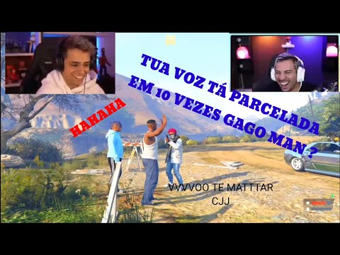 Tente não rir com CJ e Connor sendo sequestrados por um gago kkkkk (Piuzinho e Loud Coringa)