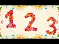 0 To 9 Number Counting For Kids Floral Theme Nursery Rhymes Kids Song Toddler Fun
