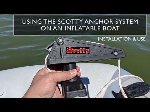 Scotty Anchor System on an Inflatable Boat (Installation and Use)