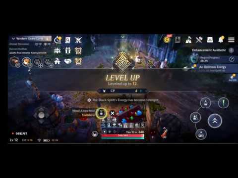 Black Desert Mobile Max Settings on LG G8x Thinq Single Screen Gameplay
