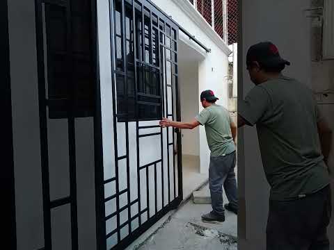 puerta reja corrediza instalada