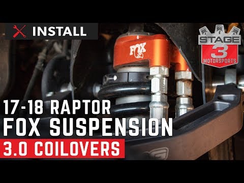 2017-2018 Raptor Fox 3.0 Factory Series Remote Reservoir Coilover Kit Install