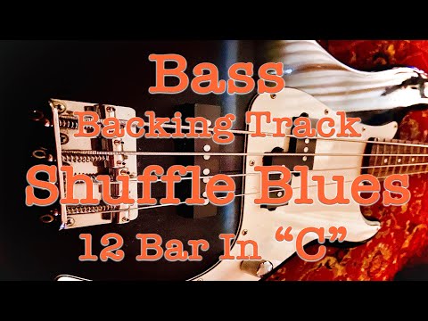 C Shuffle Blues Backing Track   No Bass Play Along Jam