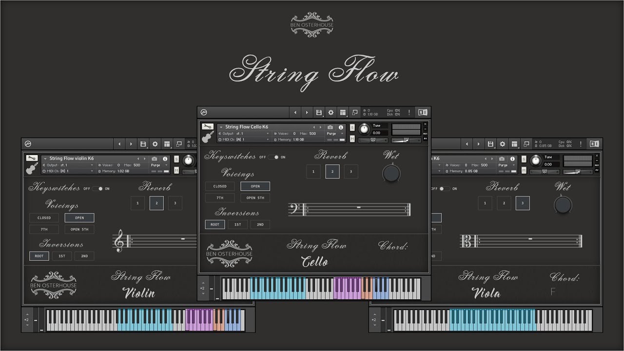 Ben Osterhouse // String Flow // Kontakt Instruments // Violin // Cello // Viola