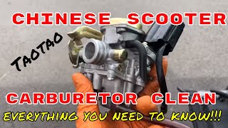 How to clean a Chinese scooter carburetor [Taotao]