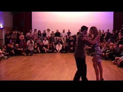  Dante Sanchez  and  Angelica Avalos  are  dancing  to  a  tango