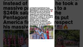 Pete Hegseth's Pay Cut Sparks Debate 🇺🇸