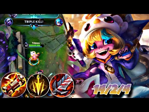 WILD RIFT | TRISTANA WITH A NEW SKIN PENGU COSPLAY TRISTANA| GAMEPLAY | #tristana #wildrift #adc