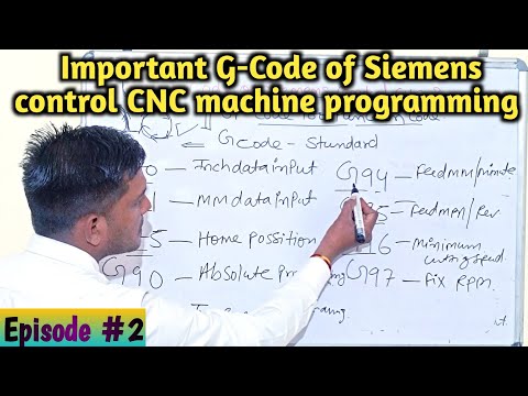 Episode - 2  G-Code of siemens control CNC Machine programming | CNC Guru Machendra Verma | G-CODE