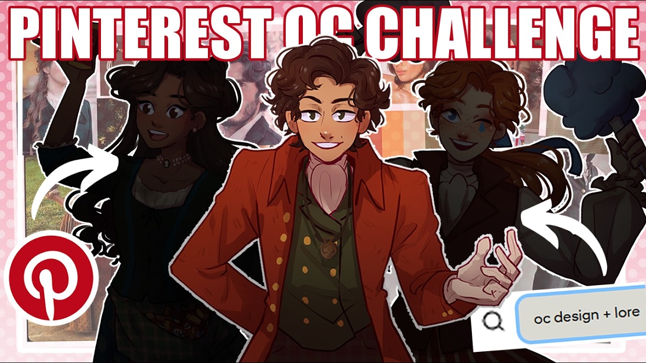Trying the Pinterest OC Challenge! - [Character Designs + Lore!]