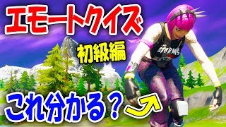 【フォートナイト】一時停止でエモートクイズ！全10問！初級編【FORTNITE】