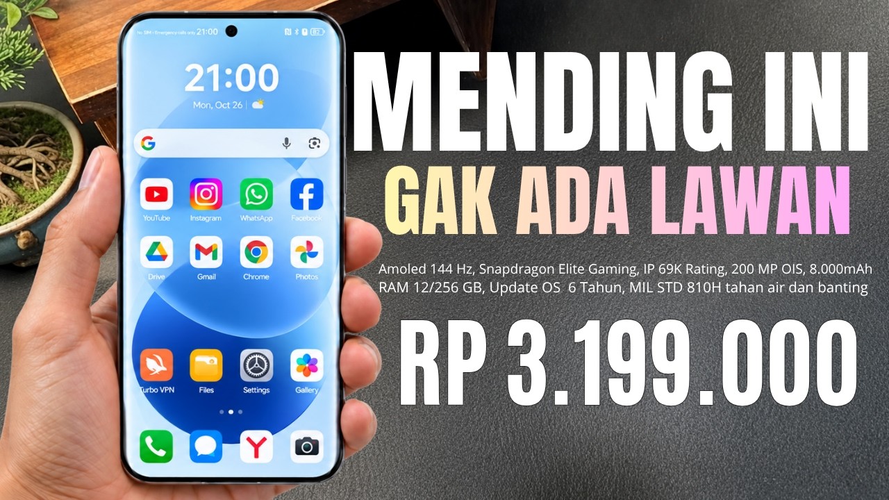 GILAA INI BAGUS BANGET‼️RAM 12/256GB, 200MP, 8000mAh, HP 3 JUTAAN RAM BESAR DI AKHIR TAHUN 2026