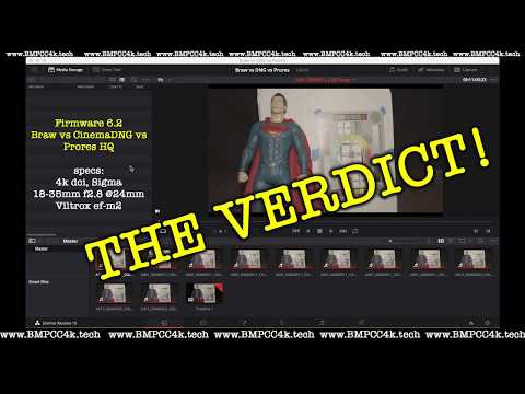 Test & Verdict: Blackmagic Raw vs The World. BMPCC4k