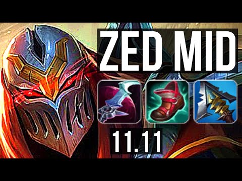 ZED vs AKALI (MID) | 2.7M mastery, 2200+ games, Legendary, 17/2/6 | EUW Master | v11.11