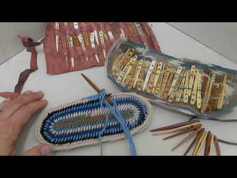 Nalbinding needles with two holes