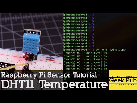 Raspberry Pi DHT11 DHT22 Temperature and Humidity Sensor