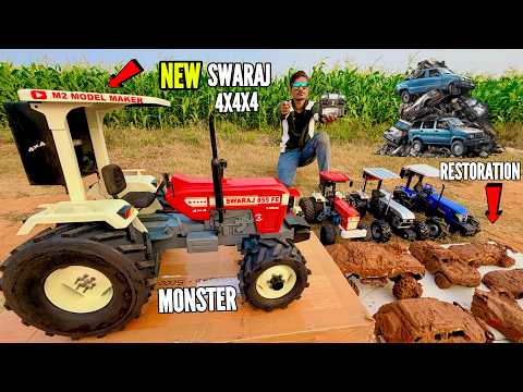 RC World’s First 4X4 Swaraj 855 Unboxing & Mud Testing – Chatpat toy tv