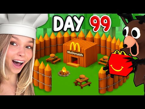 I Built a RESTAURANT BASE in 99 Nights in the Forest