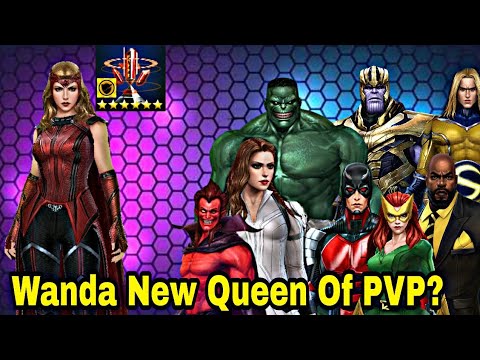 Scarlet Witch New Queen Of PVP? Timeline Battle Test With Obelisk - Marvel Future Fight