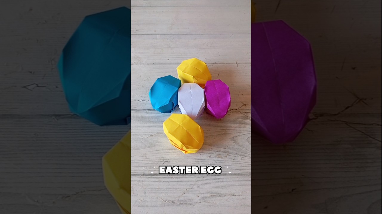 DIY EASTER EGG ORIGAMI TUTORIAL| HOW TO MAKE EASTER EGG PAPERCRAFT| HAPPY EASTER TO ALL|