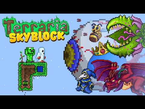 terraria skyblock but it's legendary mode