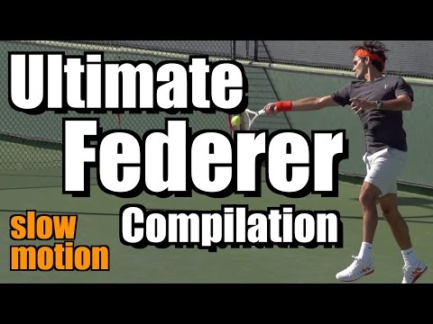 Roger Federer Ultimate Slow Motion Compilation - Forehand - Backhand - Serve - Volley - Overhead