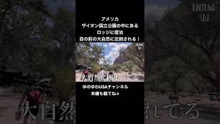 【アメリカ在住日本人家族】アメリカ ザイオン国立公園の中にあるロッジに宿泊!目の前の大自然に圧倒されました!