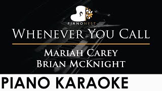 Mariah Carey, Brian McKnight - Whenever You Call - Piano Karaoke Instrumental Cover with Lyrics