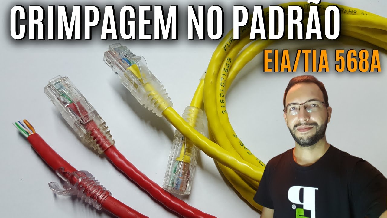 COMO CRIMPAR RJ45 NO PADRÃO EIA/TIA 568A | A MELHOR