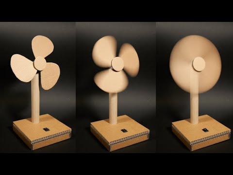 Summer Craft: Table Fan Out of Cardboard at Home DIY Crafts