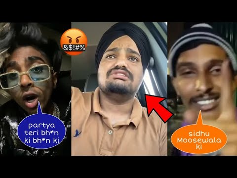 partik lastking disrespect abuse siddu moosewala insta live. mc stan reply and Abuse partik lastking